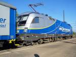 Die Br.1116 911-7 der Mittel-Weser-Bahn MWB war am 15. und 16.September 2007 in Gppingen zur Besichtigung bereitgestellt.
Hier am 16.September 2007 am Bahnsteig im Bahnhof Gppingen.