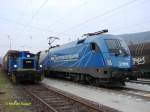 1116 912 und V 242 nebeneinander in Gemnden.