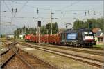 Sehr seltene Gste im Aichfeld waren am 21.08.2009 die beiden E-Loks ES64 U2-072 der MWB und 185 573 der Railservice Neubauer.Sie brachten den 562m langen Holzzug SGAG 47981 von Passau nach