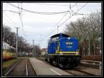 V 1353 der MWB fhrt durch den Ettlinger Stadtbahnhof.