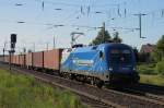 Der zweite Taurus am heutigen Tag (17.06.2010) ist 182 911-8 (1116 911-7) der Mittelweserbahn mit einem Containerzug.