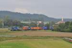 MWB G1206 ist am 21.09.2011 mit dem Integro-Containerzug von Hof nach Nrnberg bei Schnlind unterwegs.