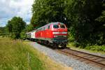 MZE 218 191-5 am 06.06.22 im Königstein mit einen Sonderzug zu Dampf in dem Taunus