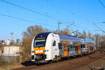 National Express 462 024 mit 462 076 auf einer Sonderfahrt von Düsseldorf nach Köln über Neuss und Dormagen, 18.3.22, Neuss Rheinpark Center