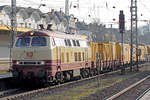 NeSa 218 105-5 durchfährt Koblenz Hbf. 20.2.2018