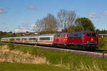 218 155-0 und 456-2 am IC 2013 bei Thanners gen Immenstadt.