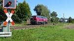 NESA 218 155-0 ( 9280 1218 155-0 D-NESA ) solo unterwegs westlich von Moosburg an der Isar, am 9.9.2023