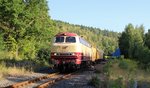 218 105-5 (NeSA) zu sehen am 28.08.16 in Zeulenroda unterer Bahnhof.