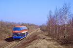 Prignitzer Eisenbahn Vt 670-3, Duisburg Ruhrort, PEG81058,, 16.03.2003.