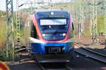 VT der Prignitzer Eisenbahn als RB44 bei der Einfahrt in Bottrop Hbf am 22.04.2010