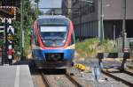 ENSCHEDE (Provinz Overijssel), 23.07.2010, ein Talent der Prignitzer Eisenbahn als RB51 nach Dortmund Hbf bei der Ausfahrt