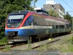 Ein VT 643 der Prignizter Eisenbahn erreicht am abend des 27.08.2010 den Endbahnhof der Linie RB 51 Enschede (NL).