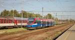 VT 643.12 (643 368-2 D-PEG), Mietwagen der PEG fr einem Privatunternehmen auf die Strecke Bratislava – Dunajsk Streda – Komrno in der Westslowakei (Os 4343); 07.08.2012