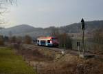 650 562 (VT 650-01) als RB nach Zwiesel am 23.03.2013 bei Triefenried.