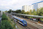 NEB 632 010 als Umleiter-RB 12 nach Berlin Ostkreuz // Berlin, Höhe S-Bahn-Station  Berlin Landsberger Allee  // 13.