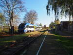 632 030 der NEB (VT 632.011) steht als RB 63 (Schorfheidebahn) (61363) abfahrbereit auf Gleis 3 für die Fahrt nach Templin Stadt.

Joachimsthal, der 06.11.2022