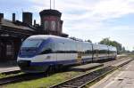 KOSTRZYN nad Odrą (Woiwodschaft Lebus), 21.08.2010, VT 738 der Niederbarnimer Eisenbahn (NEB) als NE26 nach Berlin-Lichtenberg