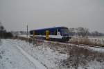 BR 650 NEB VT 012 nach Frankfurt Oder bei Niederfinow 06.01.2016