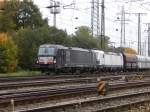 Seit einiger Zeit verkehrt dieses Vectron Paar mit einem Kohle Pendel am Niederrhein.