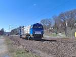 Eine G 2000 der NIAG bei der Durchfahrt im Bf.Heiligenstadt am 04.04.2007