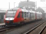 VT 2.75.1,ein lint 41 der nordbahn stand bei trüben wetter am 03.12.13 im bhf bad oldesloe