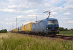 Am 27.06.22 führte 192 012 der Northrail den TX-KLV durch Gräfenhainichen Richtung Bitterfeld.