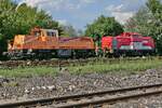 1261 302-4 der northrail und 1203 103-7 D-ALS  Bautzen  der SWEG am 19.07.2023 in Mengen.