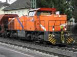 Northrail MaK G1206 mit einem Schotterzug in Bad Hnningen am 27.2.2011