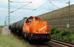 Eine Voith Gravita der Northrail ist am 29.05.2015 in Allerheiligen in Richtung Neuss unterwegs