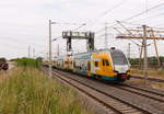 ODEG ET 445.107 als DPE 79321  Krämerbrücken-Express  von Berlin-Lichtenberg nach Erfurt Hbf, am 16.06.2018 in Erfurt-Vieselbach.