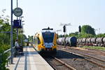 646 042 fährt als RB51 nach Rathenow in Brandenburg Altstadt ein.