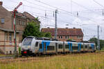 Sassnitz noch mit Formsignal für die Ausfahrt, was sich in kürze durch die Anbindung ans ESTW ändern wird. Hier ist der ODEG Triebwagen nach Lietzow gerade am auf Fahrt stehenden Signal C vorbeigefahren. - 04.07.2021
