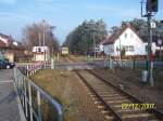 Bad Saarow Bahnhof   Zug Line OE35 der ODEG  kommt von Frstenwalde/Spree Aufgenommen am 22 Dezember 2007