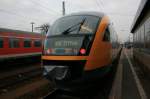 642 412 und 642 415 am 15.12.2008 im Bahnhof Cottbus