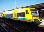 RegioShuttle RS 1 - VT 650 083 der ODEG in Hoyerswerda, am 10.03.2010