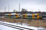 VT 650.077  Eberswalde  (650 077-0) ODEG - Ostdeutsche Eisenbahn GmbH als OE51 (OE 68967) von Rathenow nach Brandenburg Hbf in Rathenow.