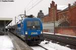 182 912-6 MWB - Mittelweserbahn GmbH fr ODEG - Ostdeutsche Eisenbahn GmbH mit dem RE4 (RE 37319) von Rathenow nach Ludwigsfelde in Rathenow.