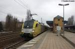 ES 64 U2 - 012 (182 512-4) MRCE Dispolok GmbH fr ODEG - Ostdeutsche Eisenbahn GmbH mit dem RE4 (RE 37317) von Rathenow nach Ludwigsfelde in Berlin Jungfernheide.