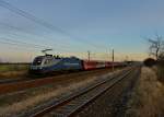 1116 911 mit einem ODEG-Ersatzverkehr am 28.12.2012 bei Wustermark.