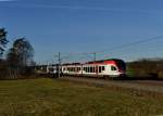 428 138 als ODEG-Ersatzverkehr von Rathenow nach Wustermark am 28.12.2012 bei Nennhausen.