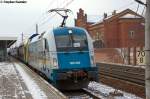 183 004-1  Mnchen-Prag-Mnchen ab 65 Euro  VBG - Vogtlandbahn GmbH fr ODEG - Ostdeutsche Eisenbahn GmbH mit dem RE4 (RE 37321) von Rathenow nach Jterbog in Rathenow.