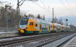 445 102 der ODEG stand am Morgen des 12.01.13 in Ludwigsfelde bereit zur Abfahrt nach Rathenow.