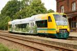 11.08.2006 VT 650.55 ODEG im Bf. Hagenow Stadt 