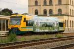 11.08.2006 ODEG VT 650.55 im Bf. Hagenow Land 