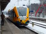 23.02.2013 - RB33 der ODEG nach Jterbog im Bahnhof Berlin-Wannsee mit Stadler GTW/2.