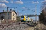 ET 445.114 (445 114-2) ODEG - Ostdeutsche Eisenbahn GmbH als RE2 (RE 37369) von Cottbus nach Wittenberge in Vietznitz.