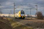 ET 445.111 (445 111-8) ODEG - Ostdeutsche Eisenbahn GmbH als RE2 (RE 37378) von Wismar nach Cottbus in Vietznitz.