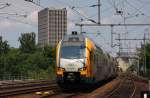 Doppelstock Elektrotriebwagen 445.110 der ODEG fhrt hier am 7.6.2013 vom Hauptbahnhof kommend in den Bahnhof Berlin Zoologischer Garten ein.