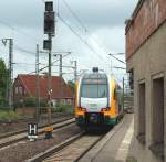 ODEG ET 445.106 (445 106-8) als RE 2 (RE 37374) von Bad Kleinen nach Berlin Ostbahnhof in Ludwigslust am 29.06.2013 