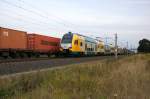 ET 445.107 (445 107-6) ODEG - Ostdeutsche Eisenbahn GmbH als RE2 (RE 37380) von Wittenberge nach Cottbus in Vietznitz.